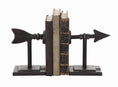 Load image into Gallery viewer, Cast Iron Arrow Bookends - Set of 2
