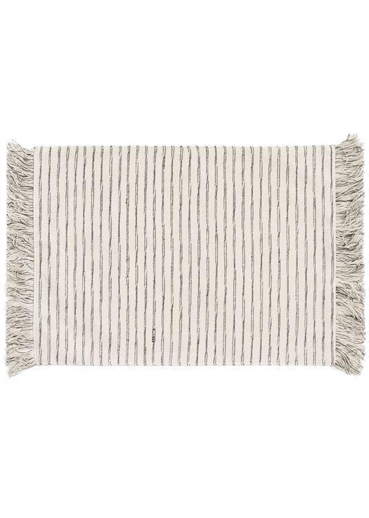 Placemat, Cotton Stripe w/Fringe