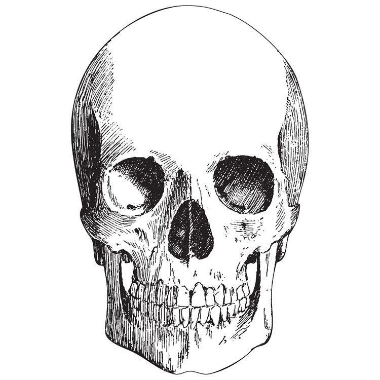 Placemat, Die Cut Skull
