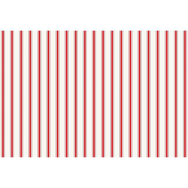 Placemat, Red Ribbon Stripe