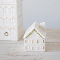 Load image into Gallery viewer, Stoneware House Vase, 3" Square x 3-1/2"H
