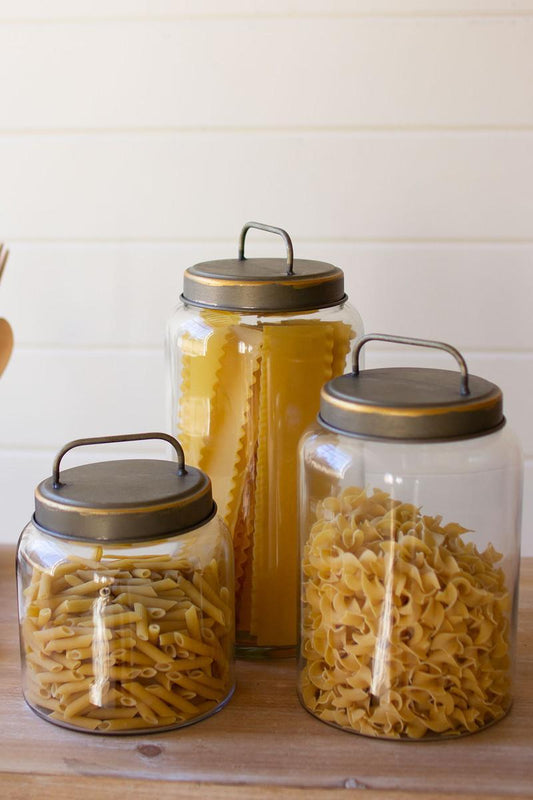 Glass Jar with Metal Lid