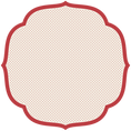 Load image into Gallery viewer, Placemat, Die Cut Red Swiss Dot
