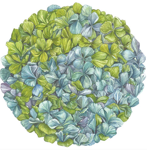 Placemat, Die-Cut Hydrangea