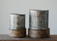 Load image into Gallery viewer, Metal Hurricane w/ Mango Wood Base
