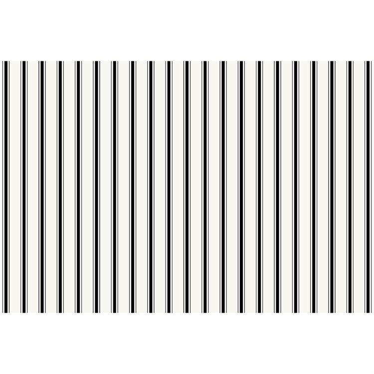 Placemat, Black Ribbon Stripe