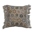 Load image into Gallery viewer, Pillow, Stonewashed Cotton Blend Slub w/Fringe
