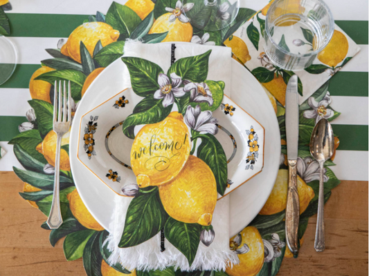Placemat, Lemon Wreath